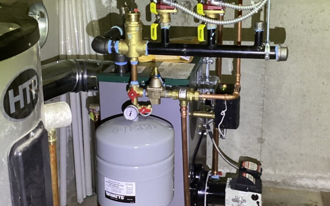 A safe, new replacement boiler installed by the home heating experts at Turkey Heating & Cooling.