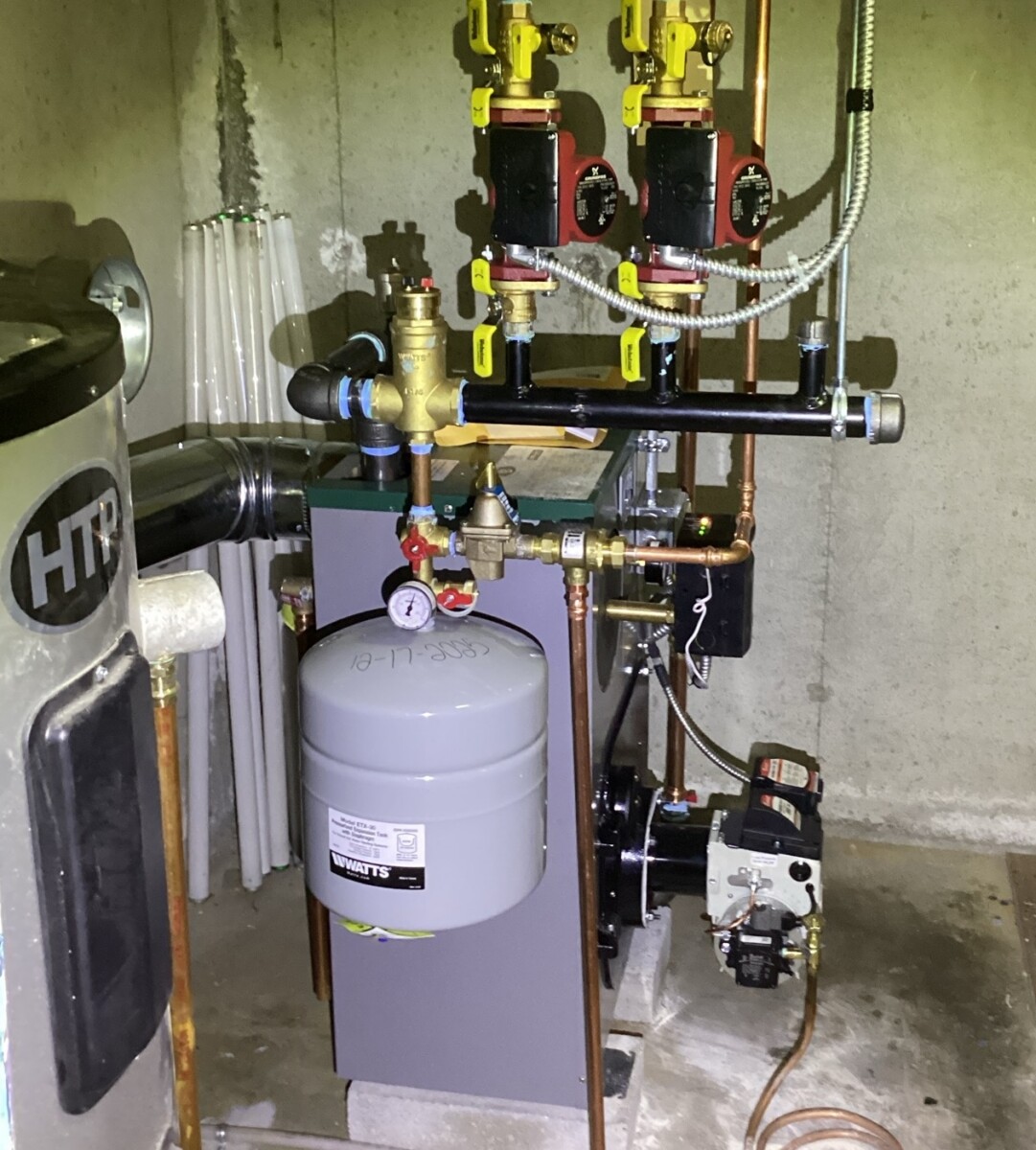 A safe, new replacement boiler installed by the home heating experts at Turkey Heating & Cooling.